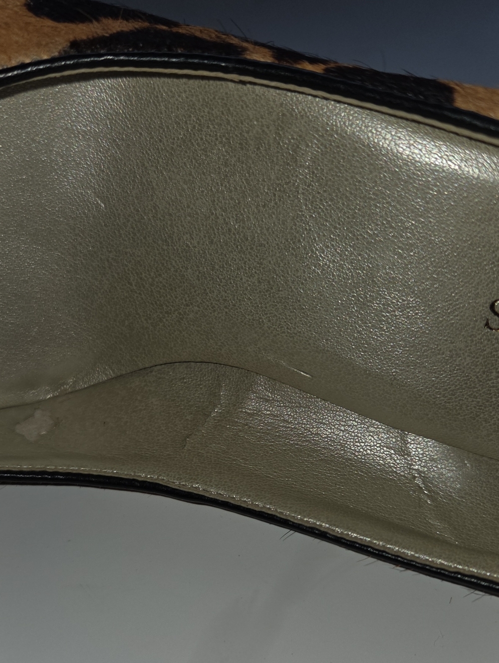 Talbots Calf Hair Leopard Print Stiletto Heels | Color: Black/Tan | Size: 8.5B - Picture 8 of 9